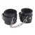 Черные оковы на ноги Obey Me Leather Ankle Cuffs - Chisa - купить с доставкой в Керчи