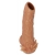 Телесная насадка с усиками и открытой головкой Nude Sleeve L - 14 см. - KOKOS - в Керчи купить с доставкой