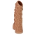 Телесная насадка с венками и открытой головкой Nude Sleeve S - 10 см. - KOKOS - в Керчи купить с доставкой