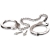 Металлические наручники Metal Leg Cuffs - Pipedream - купить с доставкой в Керчи