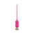 Розовый тонкий стимулятор Nipple Vibrator - 23 см. - I-MOON - купить с доставкой в Керчи
