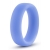 Голубое люминесцентное кольцо Silicone Glo Cock Ring - Blush Novelties - в Керчи купить с доставкой