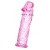 Розовая насадка фаллической формы - 12,5 см. - A-toys - в Керчи купить с доставкой