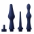 Набор из 3 универсальных насадок для анального душа Universal 3 Piece Silicone Enema Attachment Set - XR Brands - купить с доставкой в Керчи