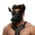 Черная кожаная маска «Собака» - Crazy Handmade - купить с доставкой в Керчи