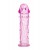 Гладкая розовая насадка с усиками под головкой - 12,5 см. - Toyfa Basic - в Керчи купить с доставкой