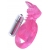 Розовая вибронасадка со стимулятор клитора   Язычок - Toyfa Basic - в Керчи купить с доставкой
