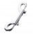 Серебристый двухсторонний карабин TOYFA Metal - ToyFa - купить с доставкой в Керчи