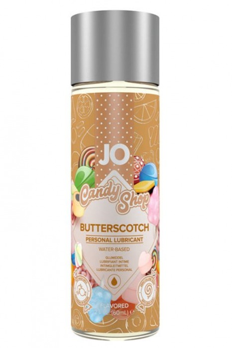 Смазка на водной основе Candy Shop Butterscotch с ароматом ирисок - 60 мл. - System JO - купить с доставкой в Керчи