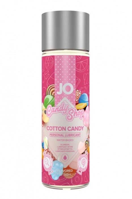 Смазка на водной основе Candy Shop Cotton Candy с ароматом сладкой ваты - 60 мл. - System JO - купить с доставкой в Керчи