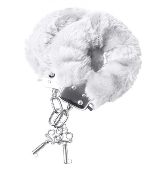 Наручники с белой меховой опушкой - ToyFa - купить с доставкой в Керчи