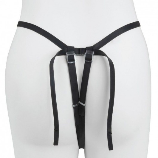 Черный страпон с вибратором Mojo Ghia - Seven Creations - купить с доставкой в Керчи