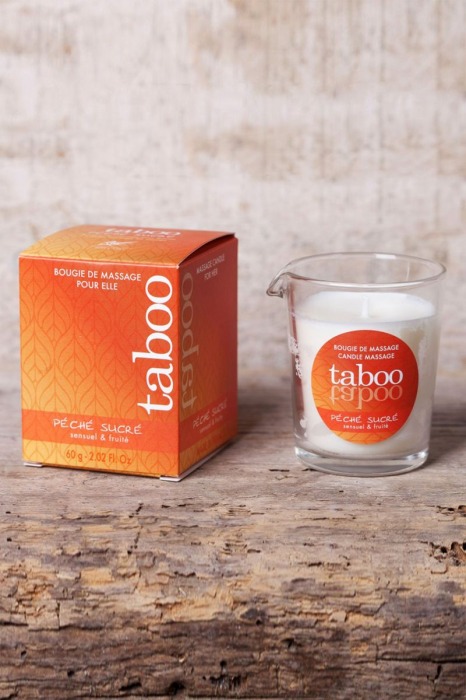 Массажное аромамасло с афродизиаками для женщин RUF Taboo Peche sucre - 60 гр. - RUF - купить с доставкой в Керчи