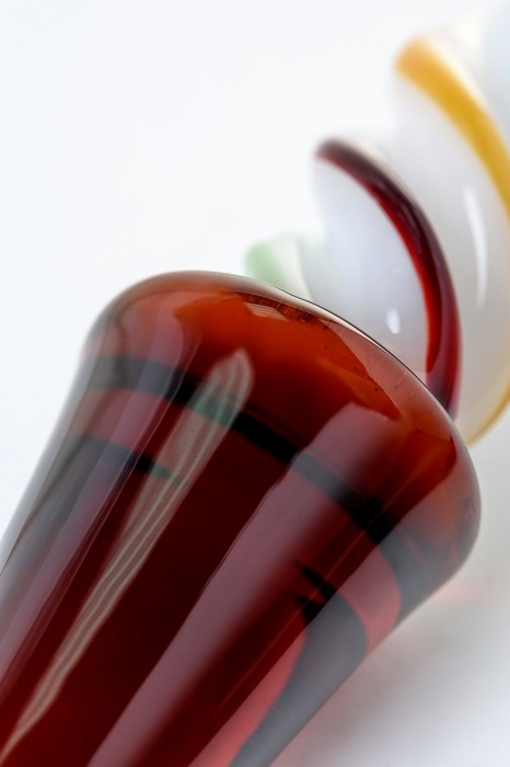 Коническая стеклянная анальная втулка Sexus Glass - 16 см. - Sexus