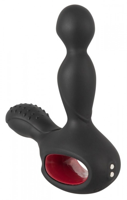 Черный вибромассажер простаты с нагревом и ротацией Prostate Plug - 14,5 см. - Orion - в Керчи купить с доставкой