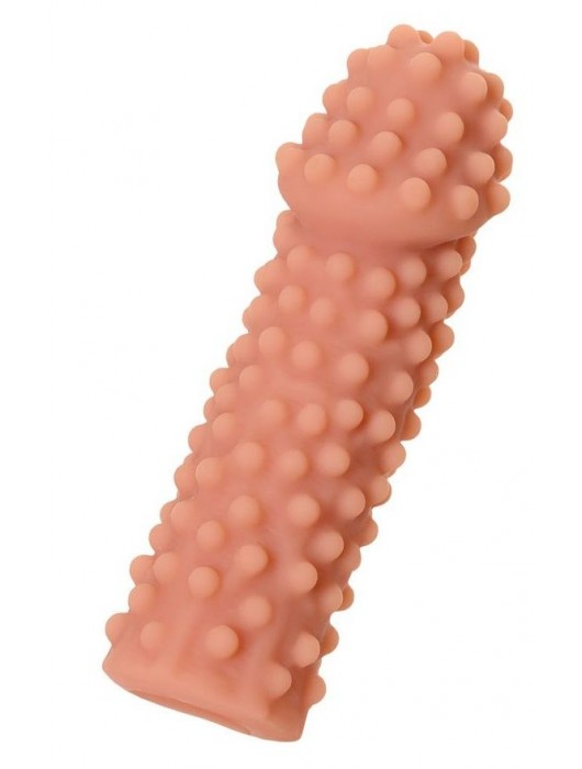 Телесная реалистичная насадка KOKOS Extreme Sleeve 10 с дополнительной стимуляцией - 14,7 см. - KOKOS - в Керчи купить с доставкой