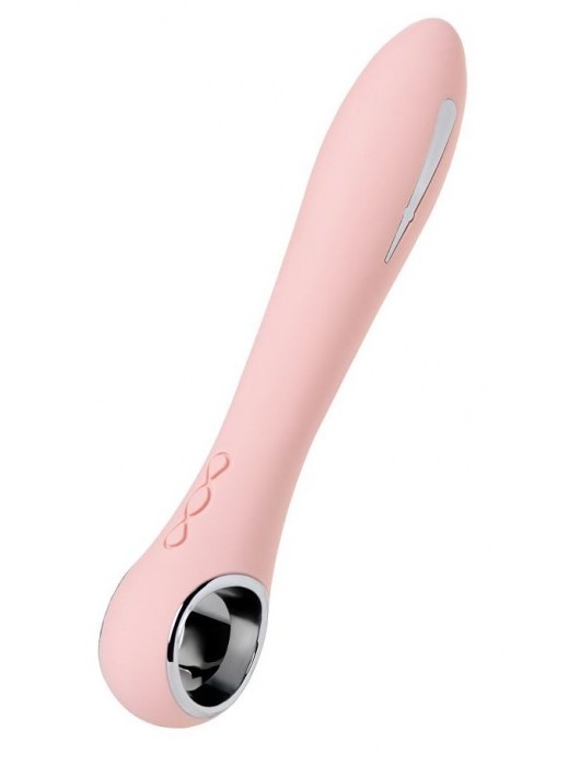 Розовый силиконовый вибратор с электростимуляцией GALVANI VIBE - 21 см. - ToyFa - купить с доставкой в Керчи