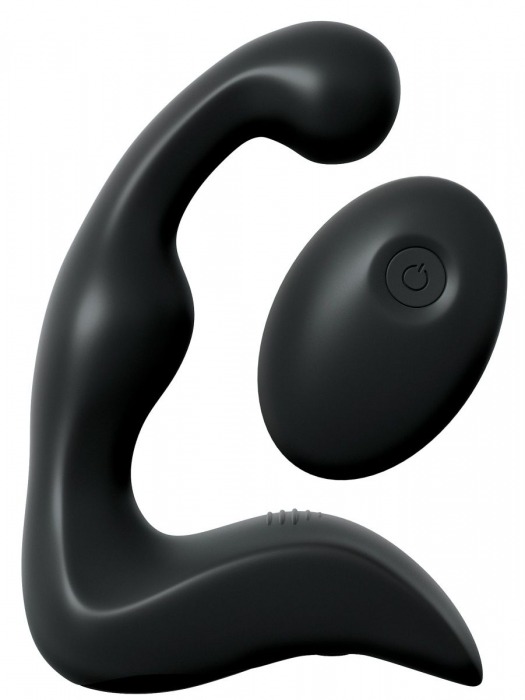 Черный вибромассажер простаты с пультом ДУ Control P-Spot Pro - Pipedream - в Керчи купить с доставкой