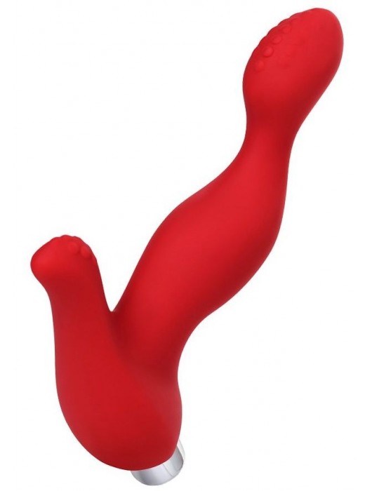 Красный силиконовый вибростимулятор простаты Proman - 12,5 см. - ToyFa - в Керчи купить с доставкой