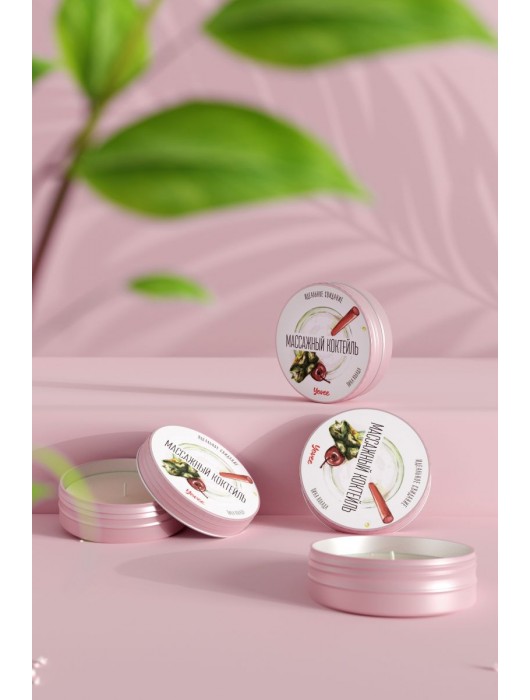 Массажная свеча «Массажный коктейль» с ароматом пина колады - 30 мл. - ToyFa - купить с доставкой в Керчи