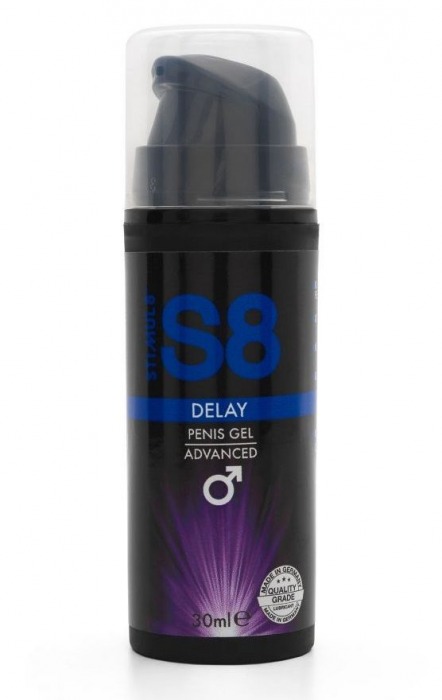 Пролонгирующий гель для мужчин S8 Delay Gel - 30 мл. - Stimul8 - купить с доставкой в Керчи