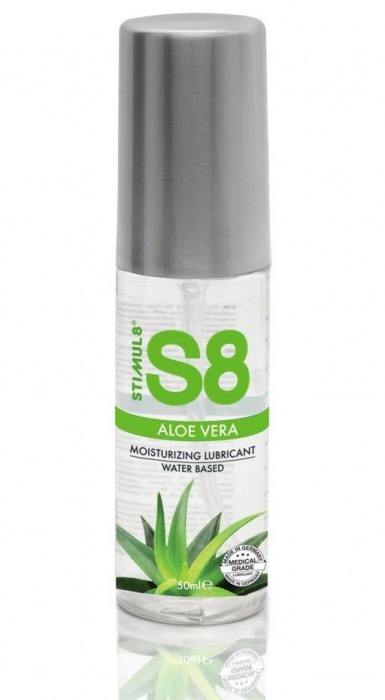 Лубрикант на водной основе S8 Aloe Vera Lube с алоэ вера - 50 мл. - Stimul8 - купить с доставкой в Керчи