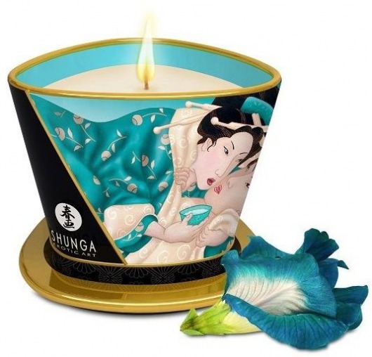Массажная свеча Island Blossoms - 170 мл. - Shunga - купить с доставкой в Керчи