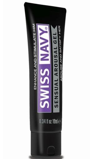 Возбуждающий гель-лубрикант на водной основе Sensual Arousal Lubricant - 10 мл. - Swiss navy - купить с доставкой в Керчи