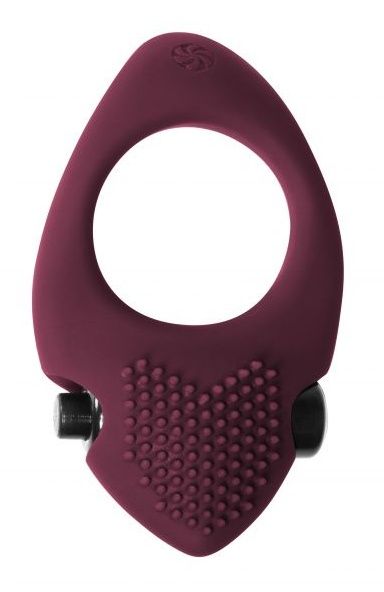 Бордовое эрекционное виброкольцо Pure Passion Sunset - Lola Games - в Керчи купить с доставкой