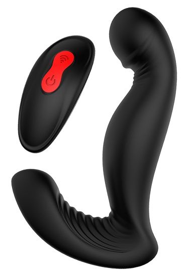 Черный вибромассажер простаты SWIRLING P-PLEASER - Dream Toys - в Керчи купить с доставкой