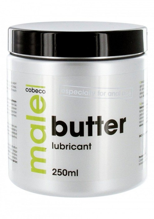 Анальный лубрикант MALE Cobeco Butter Lubricant - 250 мл. - Cobeco - купить с доставкой в Керчи