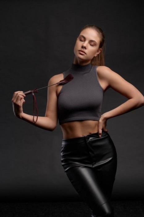 Бордовый стек Ladys Arsenal - 24 см. - БДСМ Арсенал - купить с доставкой в Керчи