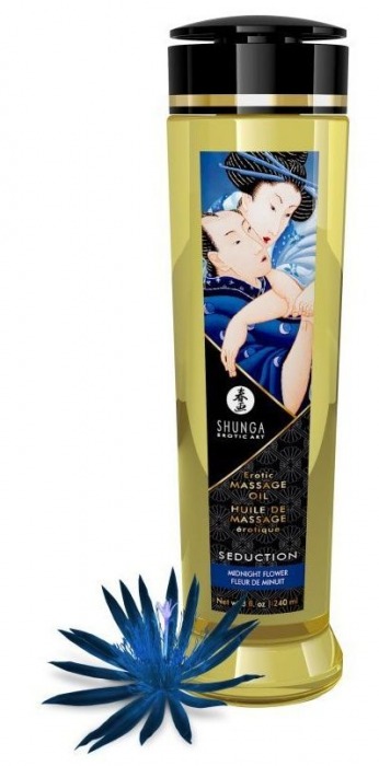 Массажное масло с ароматом ночных цветов Seduction - 240 мл. - Shunga - купить с доставкой в Керчи