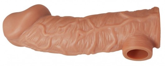 Телесная насадка на фаллос с фиксацией мошонки EXTREME SLEEVE - 15,6 см. - KOKOS - в Керчи купить с доставкой