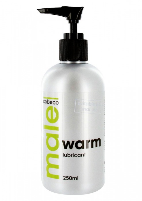 Лубрикант с согревающим эффектом MALE Cobeco Warm Lubricant - 250 мл. - Cobeco - купить с доставкой в Керчи