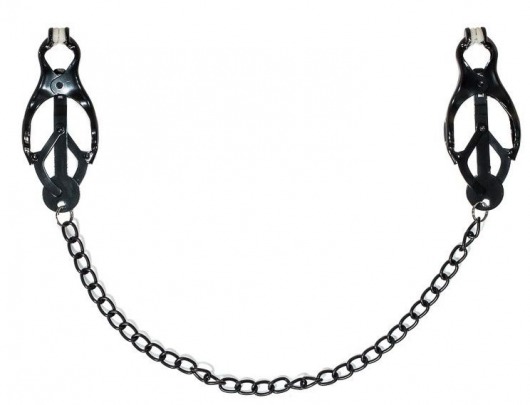 Зажимы на соски Darkside с цепочкой - Lola Games - купить с доставкой в Керчи