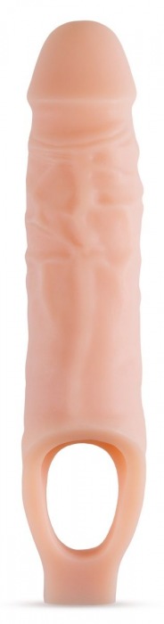 Телесный реалистичный фаллоудлинитель 9 Inch Silicone Cock Sheath Penis Extender - 22,86 см. - Blush Novelties - в Керчи купить с доставкой