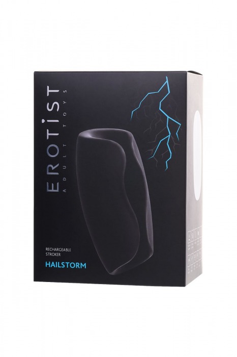 Черно-белый перезаряжаемый мастурбатор Erotist Hailstorm - Erotist Adult Toys - в Керчи купить с доставкой