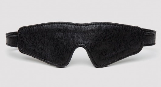 Черная плотная маска на глаза Bound to You Faux Leather Blindfold - Fifty Shades of Grey - купить с доставкой в Керчи