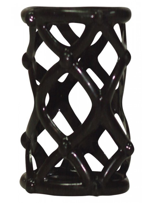 Чёрная насадка-сетка на пенис Orgasmus Wunder - Orion - в Керчи купить с доставкой