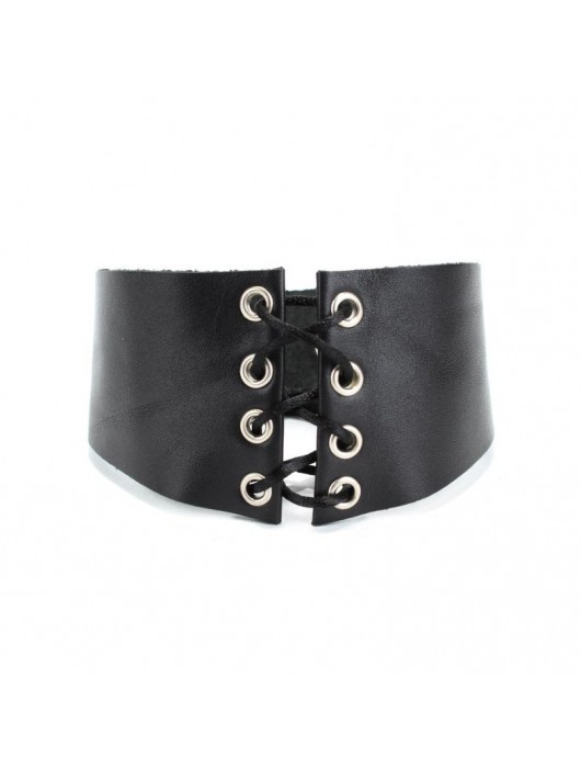 Оригинальный чокер со шнуровкой впереди - БДСМ Арсенал - купить с доставкой в Керчи