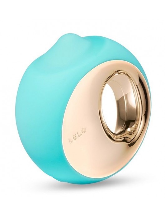 Аквамариновый клиторальный стимулятор Lelo Ora 3 - Lelo