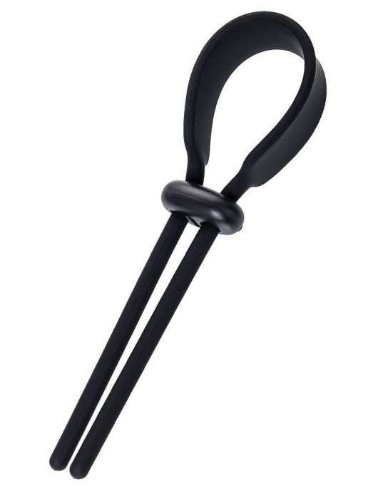Черное эрекционное лассо на пенис Keb - A-toys - в Керчи купить с доставкой