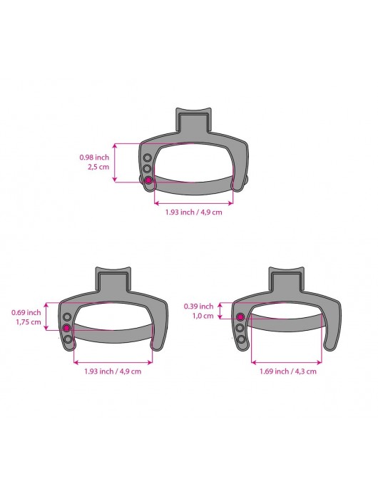 Кольцо с зажимом для мошонки для пояса верности Pubic Enemy - MyStim - купить с доставкой в Керчи