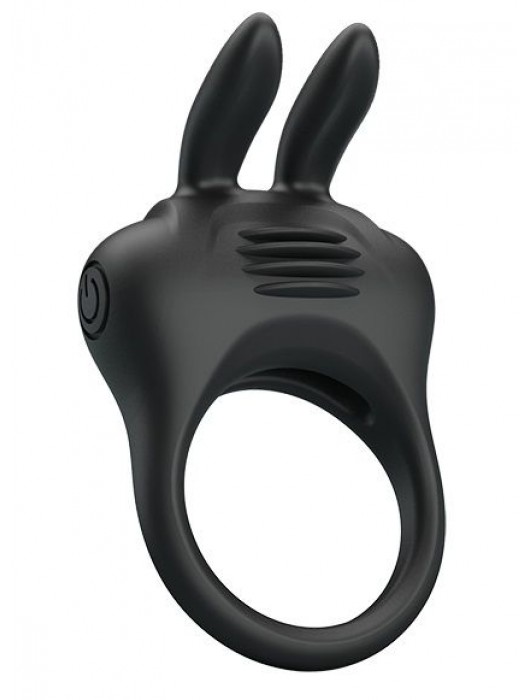 Черное эрекционное кольцо с вибрацией Davion - Baile - в Керчи купить с доставкой