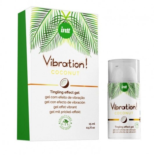 Возбуждающий гель с ароматом кокоса Vibration Coconut - 15 мл. - INTT - купить с доставкой в Керчи