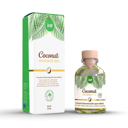Массажный гель с ароматом кокоса Coconut - 30 мл. - INTT - купить с доставкой в Керчи