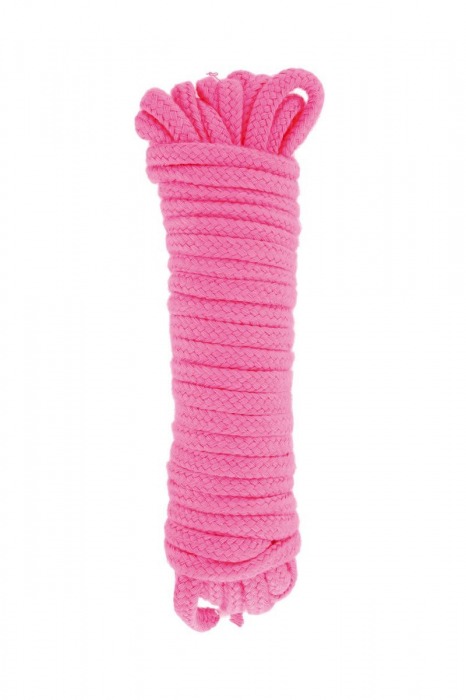 Розовая веревка для связывания Sweet Caress Rope - 10 метров - Sweet Caress - купить с доставкой в Керчи