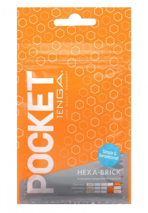 Карманный мастурбатор HEXA-BRICK - Tenga - в Керчи купить с доставкой
