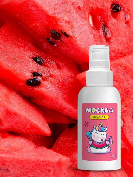 Универсальная смазка с ароматом арбуза  Москва Вкусная  - 100 мл. - Москва - купить с доставкой в Керчи